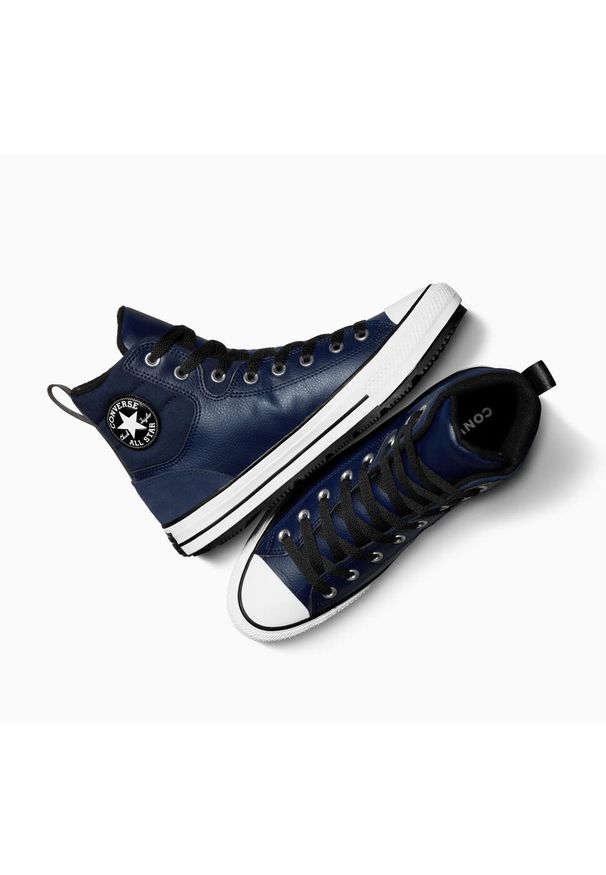 Trampki Converse Chuck Tas Berkshire Boot, Kobiety. Kolor: niebieski. Materiał: materiał, skóra ekologiczna