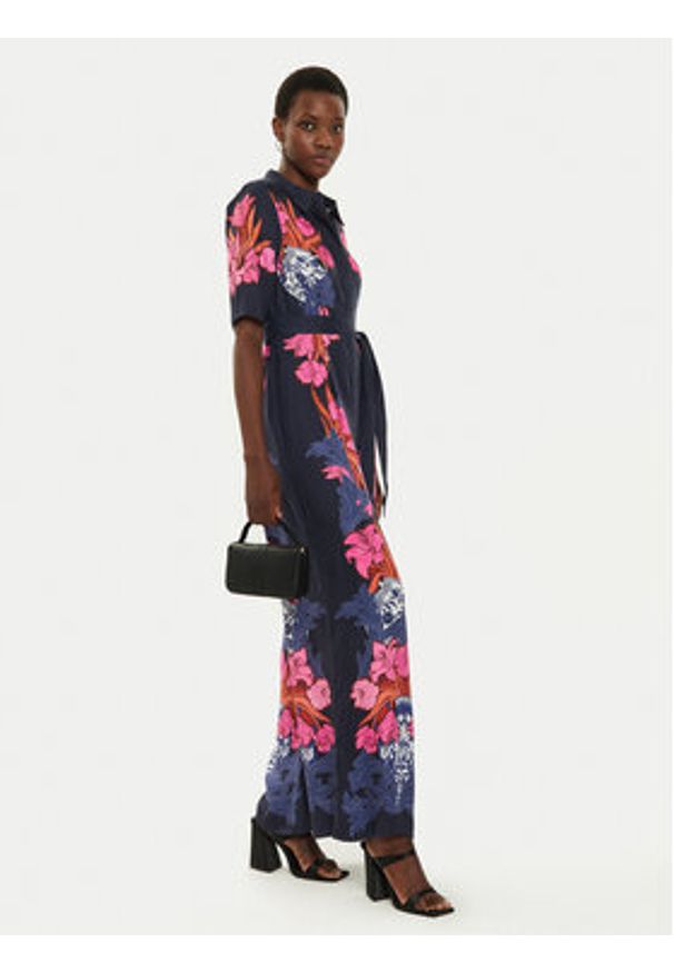 Ted Baker Kombinezon 275641 Granatowy Regular Fit. Kolor: niebieski. Materiał: wiskoza