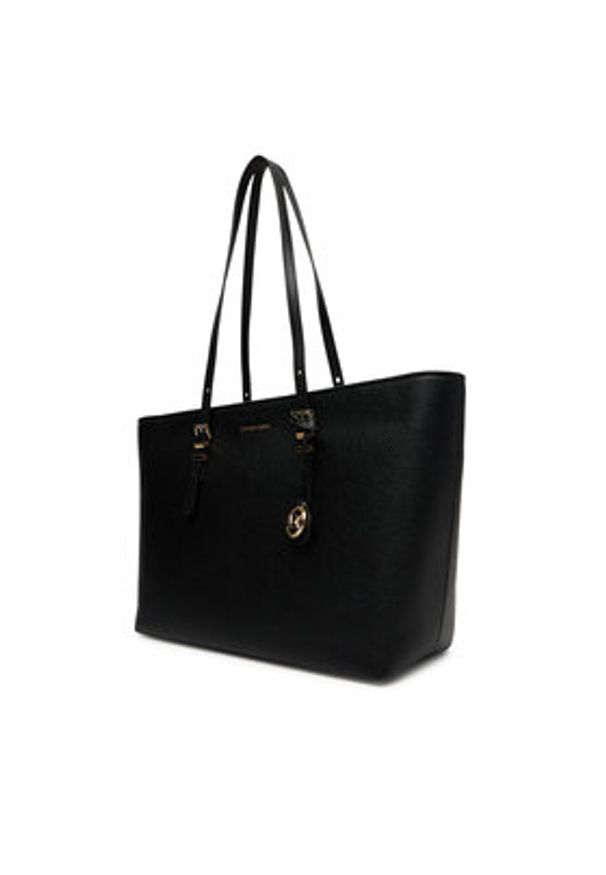 MICHAEL Michael Kors Torebka Quinn 30T5GQNT9L Czarny. Kolor: czarny. Materiał: skórzane