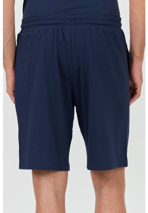 Emporio Armani - EMPORIO ARMANI Granatowe spodenki. Kolor: niebieski