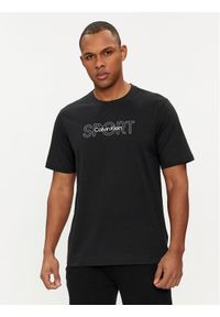 Calvin Klein Performance T-Shirt Graphic 00GMS4K169 Czarny Regular Fit. Kolor: czarny. Materiał: bawełna #1