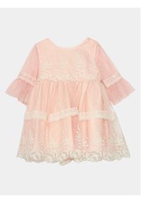Abel & Lula Sukienka elegancka 5014 Różowy Regular Fit. Kolor: różowy. Materiał: syntetyk. Styl: elegancki #4
