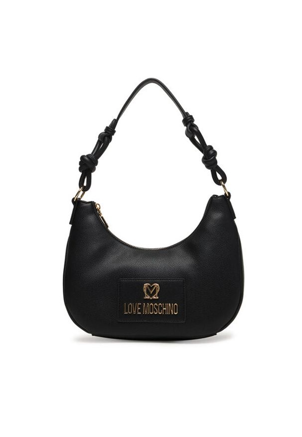 Love Moschino - LOVE MOSCHINO Torebka JC4237PP0OKC0000 Czarny. Kolor: czarny. Materiał: skórzane