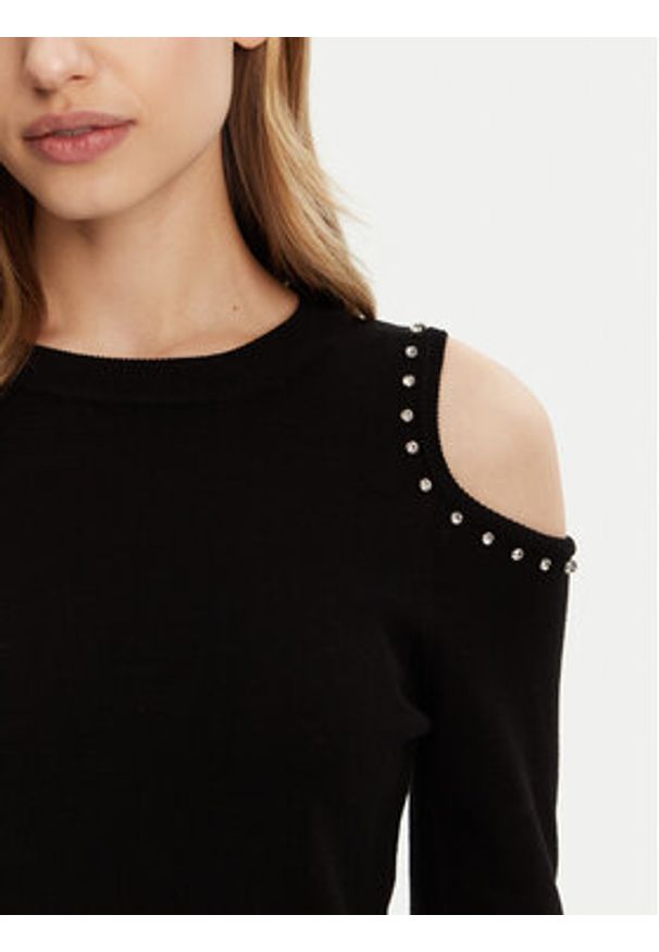 only - ONLY Sweter Gila 15339512 Czarny Regular Fit. Kolor: czarny. Materiał: syntetyk