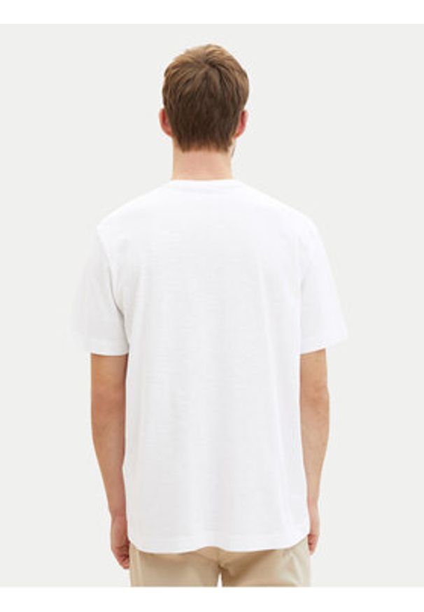 Tom Tailor T-Shirt 1040821 Biały Regular Fit. Kolor: biały. Materiał: bawełna