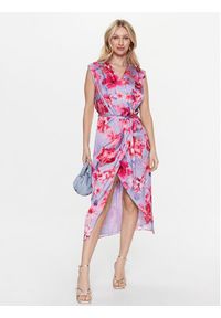 Pinko Sukienka codzienna 100942 A0M8 Fioletowy Regular Fit. Okazja: na co dzień. Kolor: fioletowy. Materiał: syntetyk. Typ sukienki: proste. Styl: casual