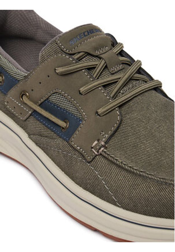 skechers - Skechers Półbuty Slip-ins Relaxed Fit: Troutt - Davey 205599/GRY Szary. Kolor: szary. Materiał: materiał