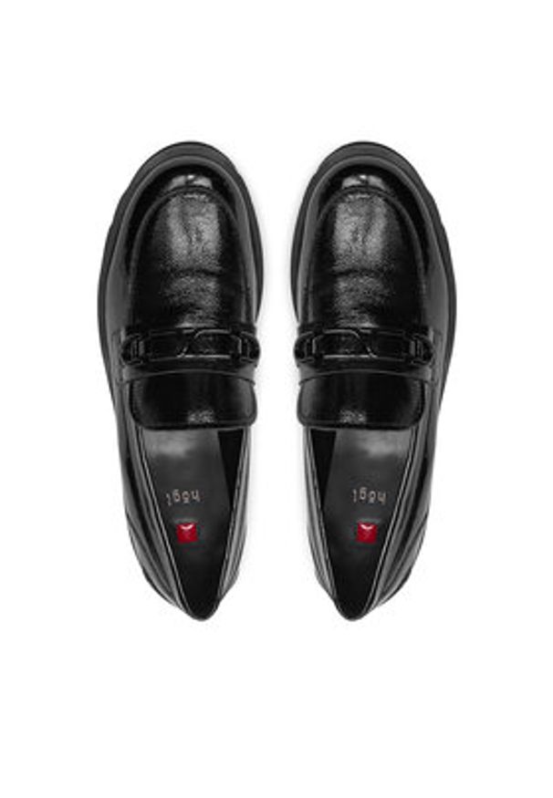 HÖGL Loafersy Robin 8-101615 Czarny. Kolor: czarny. Materiał: lakier, skóra
