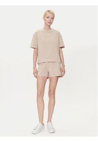 Hugo - HUGO T-Shirt 50490593 Beżowy Relaxed Fit. Kolor: beżowy. Materiał: bawełna #3