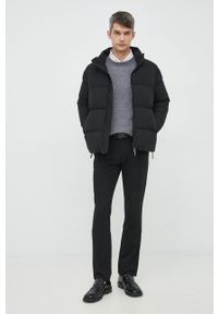TOMMY HILFIGER - Tommy Hilfiger spodnie męskie kolor czarny w fasonie chinos. Kolor: czarny. Materiał: bawełna, włókno #2