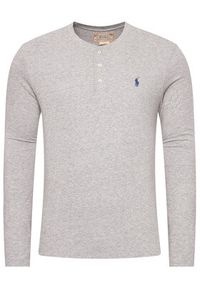 Polo Ralph Lauren Longsleeve Lsl 710790058004 Szary Regular Fit. Typ kołnierza: polo. Kolor: szary. Materiał: bawełna. Długość rękawa: długi rękaw