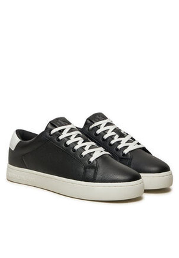Calvin Klein Jeans Sneakersy YM0YM01164 Czarny. Kolor: czarny. Materiał: skóra