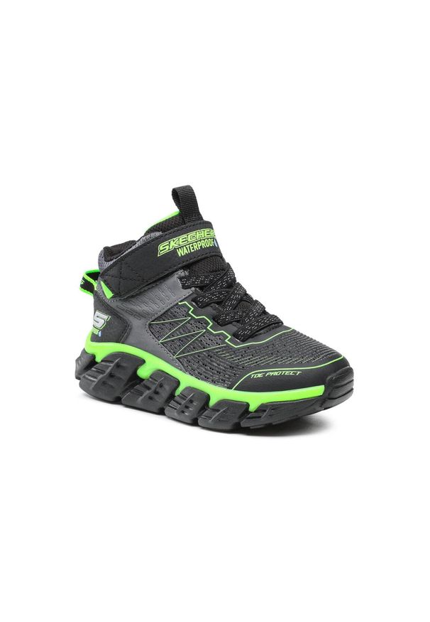 skechers - Buty zimowe chłopięce, Tech-Grip - High-Surge. Kolor: szary. Materiał: materiał, syntetyk. Sezon: zima. Styl: sportowy. Model: Skechers Sport. Sport: turystyka piesza