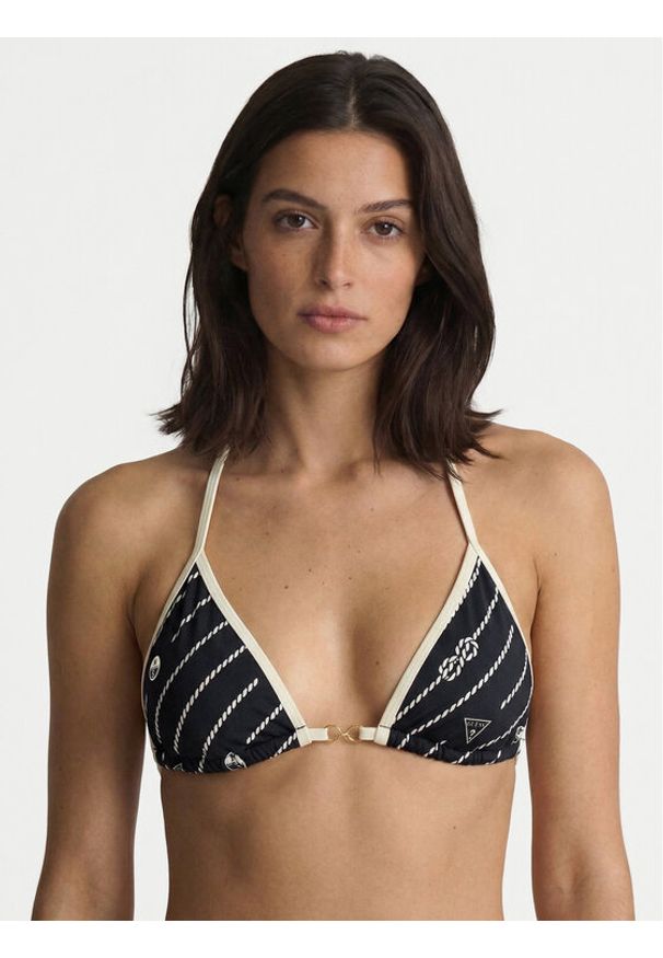 Guess Góra od bikini W6GZ08 K3281 Granatowy. Kolor: niebieski. Materiał: syntetyk