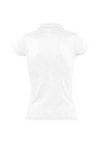 SOL'S - Damska Koszulka Polo Prescott Jersey. Typ kołnierza: polo. Kolor: biały. Materiał: jersey
