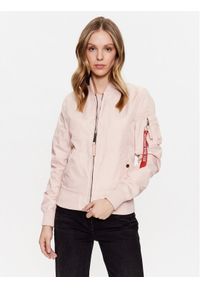 Alpha Industries Kurtka bomber MA-1 141041 Różowy Regular Fit. Kolor: różowy. Materiał: syntetyk #1