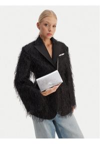 Calvin Klein Torebka Ck Metallic Wallet On Chain LV04F3320G Srebrny. Kolor: srebrny. Materiał: skórzane #1