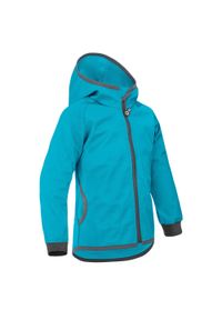 UNUO - Kurtka softshellowa dziecięca bez ocieplenia elastyczna Basic, Emerald. Kolor: niebieski. Materiał: softshell. Sezon: lato, jesień, wiosna