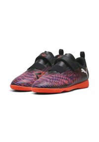 Puma - Młodzieżowe buty piłkarskie FUTURE 8 PLAY TT V PUMA Black White Glowing Red. Kolor: biały, czerwony, wielokolorowy, czarny. Sport: piłka nożna