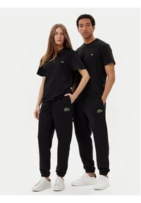 Lacoste T-Shirt TH2827 Czarny Regular Fit. Kolor: czarny. Materiał: bawełna #10
