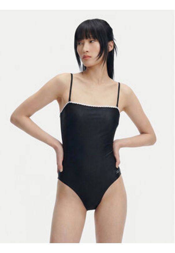 Karl Lagerfeld - KARL LAGERFELD Strój kąpielowy B1W46021 Czarny. Kolor: czarny. Materiał: syntetyk