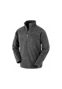 RESULT - Polar z recyklingu z kołnierzem na zamek błyskawiczny Result. Kolor: szary. Materiał: polar #1