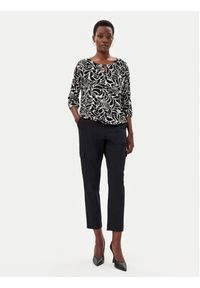 Olsen Spodnie materiałowe 14002075 Czarny Straight Fit. Kolor: czarny. Materiał: syntetyk, bawełna
