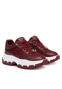 Guess Sneakersy FLFBRT ELE12 Bordowy. Kolor: czerwony. Materiał: skóra #6