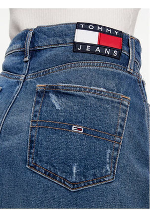 Tommy Jeans Spódnica jeansowa Claire DW0DW18225 Niebieski Regular Fit. Kolor: niebieski. Materiał: bawełna