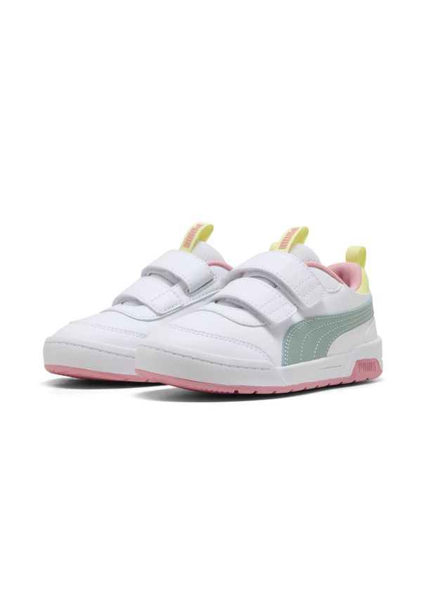 Tenisówki Puma Model Puma Multiflex 2 Color V P Kolor Biały. Kolor: zielony, biały, wielokolorowy. Materiał: syntetyk, tkanina. Sport: turystyka piesza