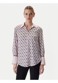 Guess Koszula W4YH47 WF1T2 Różowy Regular Fit. Kolor: różowy. Materiał: syntetyk #1