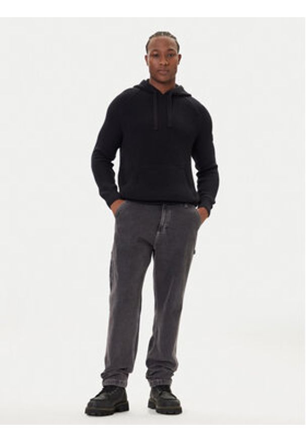 JOOP! Jeans Sweter 15 JJK-18Harrio 30049660 Czarny Modern Fit. Kolor: czarny. Materiał: bawełna