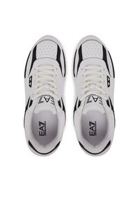EA7 Emporio Armani Sneakersy X8X241 XK435 C695 Biały. Kolor: biały. Materiał: skóra #4