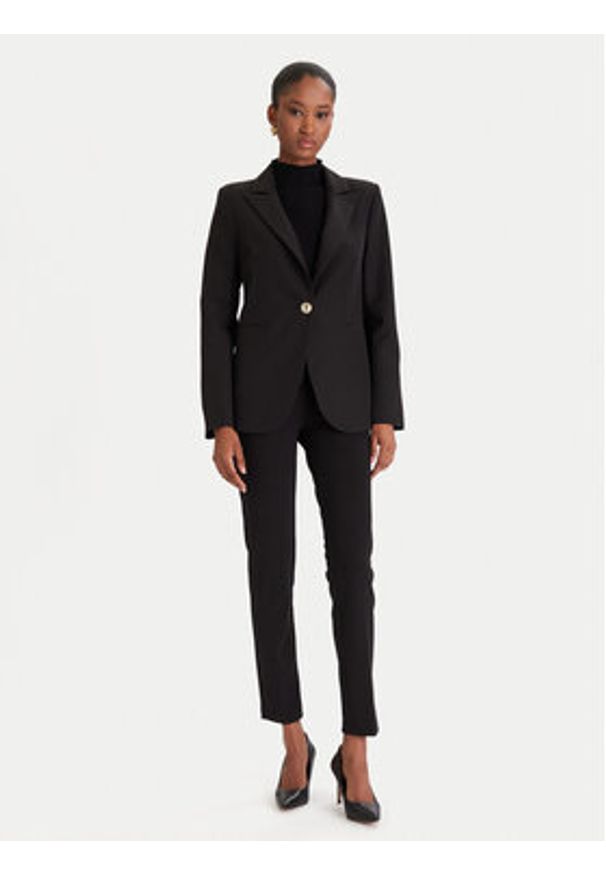 Rinascimento Marynarka CFC0126224003 Czarny Regular Fit. Kolor: czarny. Materiał: syntetyk