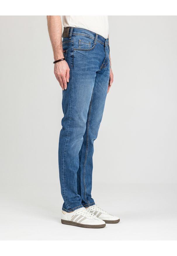 Męskie Spodnie Jeansowe Mustang Style Oregon Tapered Denim Blue 1018014 5000 782