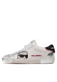 Karl Lagerfeld - KARL LAGERFELD Sneakersy KL60136F Biały. Kolor: biały. Materiał: skóra #5