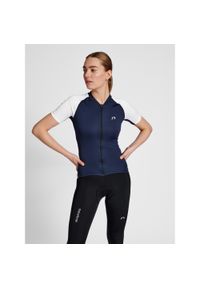 NewLine - Damski dżersej z pełnym zamkiem błyskawicznym Newline Core. Kolor: fioletowy, niebieski, wielokolorowy. Materiał: jersey. Sport: kolarstwo #1