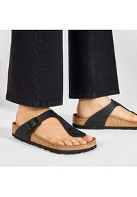 Birkenstock Japonki Gizeh 043691 Czarny. Kolor: czarny. Materiał: skóra #5