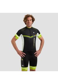 ROGELLI - Koszulka rowerowa męska Rogelli GARA MOSTRO II. Kolor: żółty, wielokolorowy, czarny. Materiał: materiał. Sport: kolarstwo