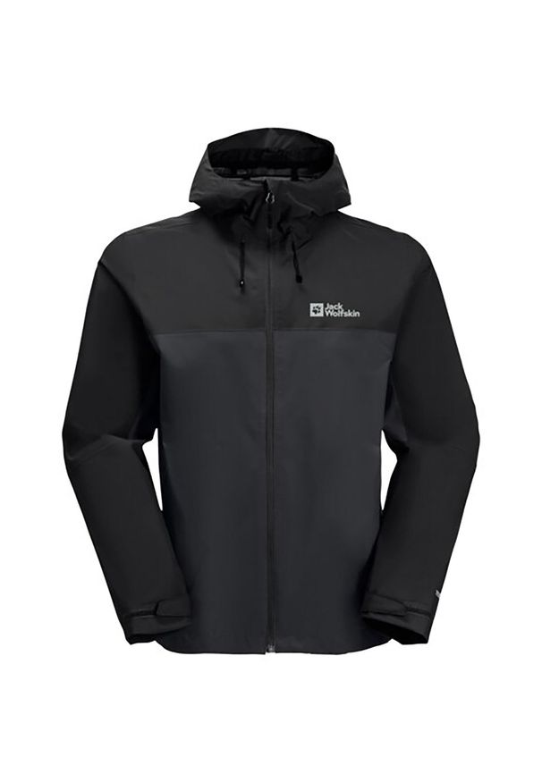Kurtka uniwersalna męska Jack Wolfskin 11158926350. Typ kołnierza: kaptur. Kolor: szary. Materiał: syntetyk