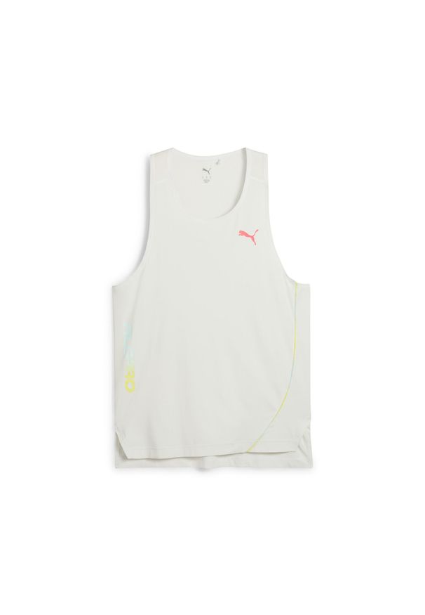 Puma - Męski podkoszulek All-Pro PUMA Vapor Gray. Kolor: szary. Długość rękawa: bez rękawów. Sport: bieganie