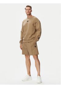 Hugo - HUGO Bluza Dettil 50533689 Beżowy Relaxed Fit. Kolor: beżowy. Materiał: bawełna #4