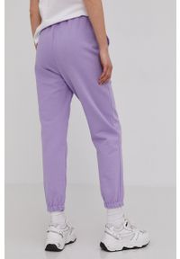 Answear Lab Spodnie damskie kolor fioletowy gładkie. Kolor: fioletowy. Materiał: dzianina. Wzór: gładki #4