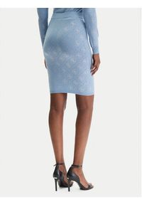 Guess Spódnica mini W6RD0O Z3JD2 Błękitny Regular Fit. Kolor: niebieski. Materiał: syntetyk #3