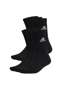 Adidas - Cushioned Sportswear Crew Socks 6 Pairs. Kolor: biały, czarny, wielokolorowy. Materiał: materiał. Sport: fitness