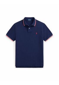 Polo Ralph Lauren Polo 710842621505 Granatowy Regular Fit. Typ kołnierza: polo. Kolor: niebieski. Materiał: bawełna #4