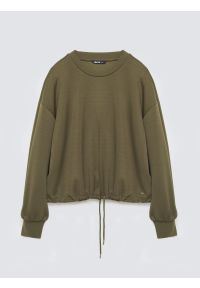 Big-Star - Bluza damska z wiskozy khaki Lunara 303. Kolor: zielony. Materiał: wiskoza. Styl: elegancki, klasyczny #6