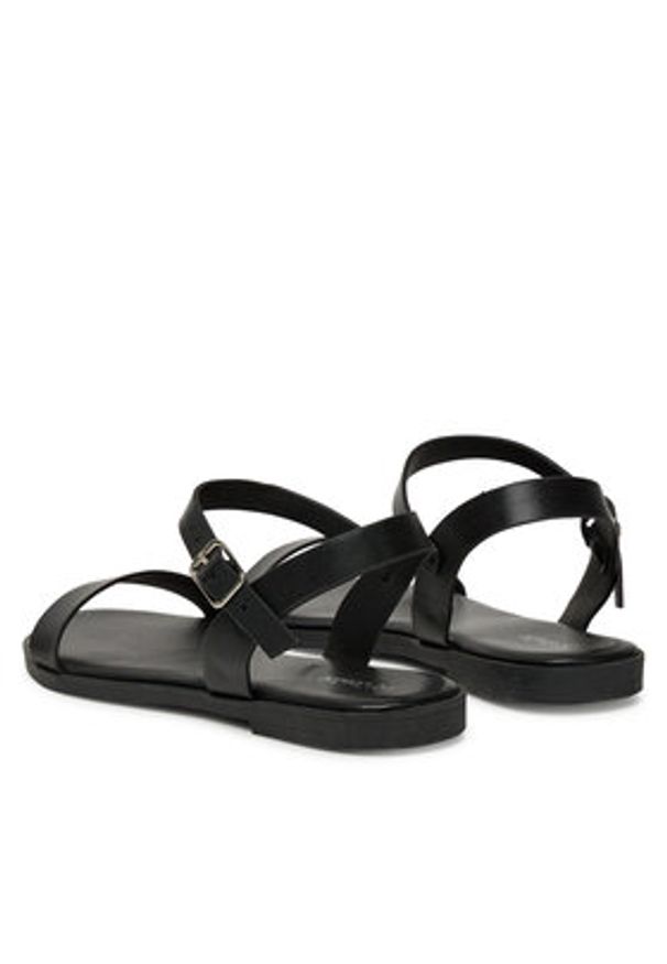 DeeZee Sandały MT3150-25S07 Czarny. Kolor: czarny. Materiał: skóra