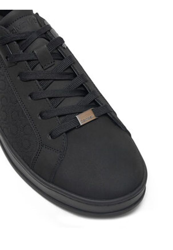 Calvin Klein Sneakersy Low Top Lace Up Nb Mono HM0HM01768 Czarny. Kolor: czarny. Materiał: skóra