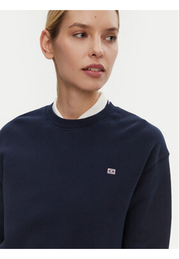TOMMY HILFIGER - Tommy Hilfiger Bluza WW0WW45980 Granatowy Regular Fit. Kolor: niebieski. Materiał: bawełna
